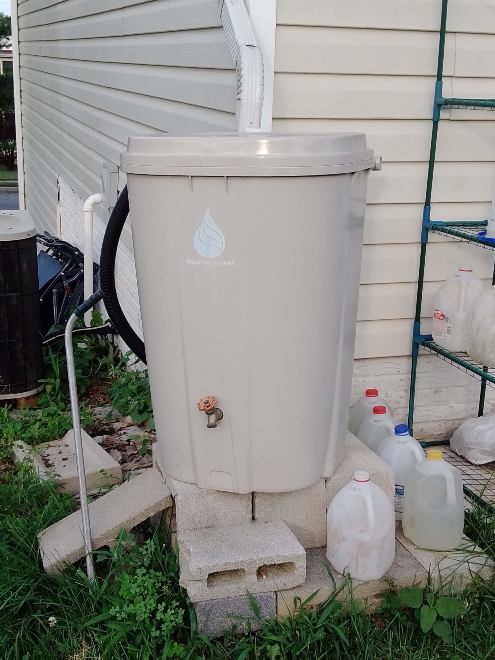 green lifestyle rain barrel